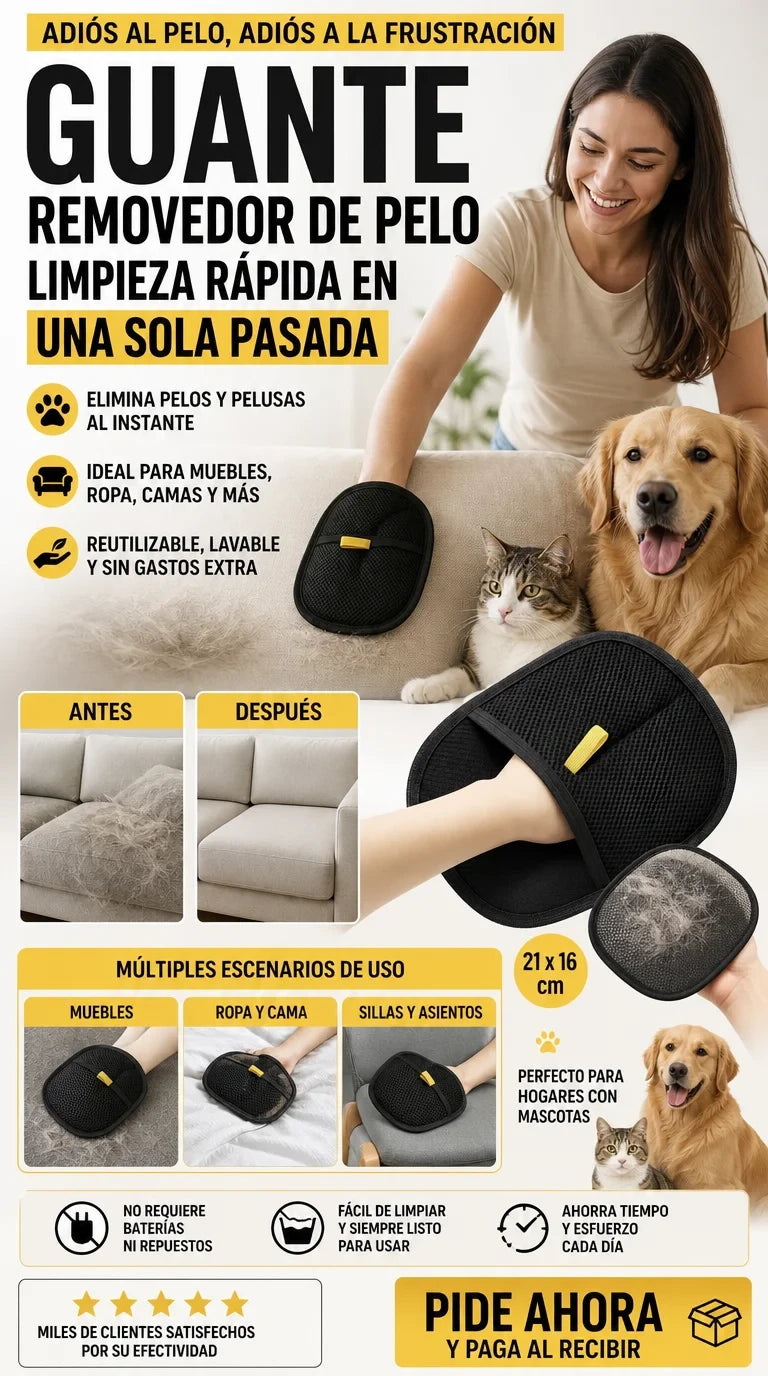 Guante Removedor De Pelo
